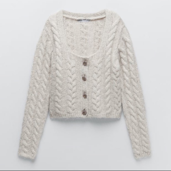 Zara spakly Jewel button jacket - Picture 8 of 11